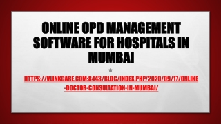 Online OPD Management Software for Hospitals in Mumbai
