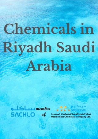 Chemicals in Riyadh Saudi Arabia