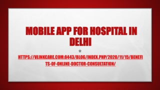 Mobile App for Hospital in Delhi