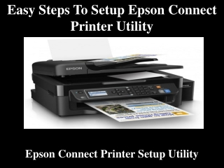 Easy Steps To Setup Epson Connect Printer Utility