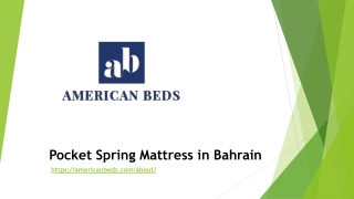 Pocket Spring Mattress in Bahrain