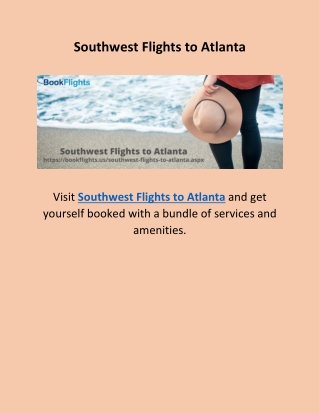 Southwest Flights to Atlanta