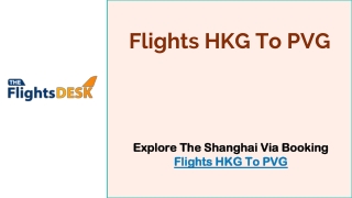 Flights HKG To PVG