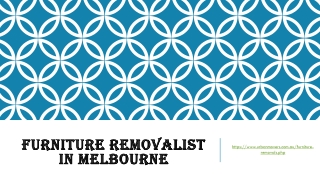 Furniture Removalist in Melbourne