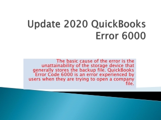 Resolve Error 6000 in QuickBooks Installation