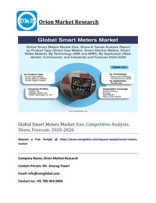 Global Smart Meters Market Size, share, Industry Growth, Future Prospects, Opportunities, Forecast 2020-2026