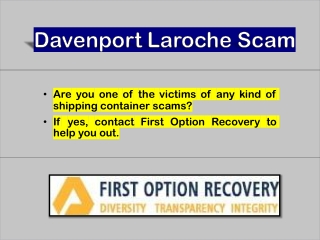 Davenport Laroche Scam