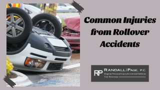 Common Injuries from Rollover Accidents