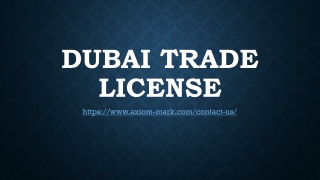 Dubai Trade License