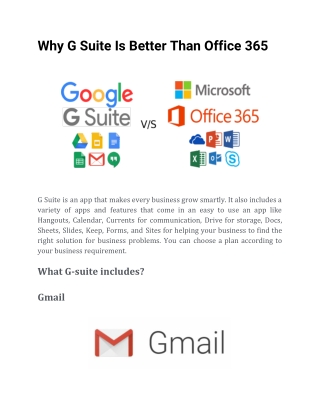 Why G Suite Is Better Than Office 365