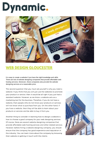 Web Design Gloucester | Dynamic Sales Solutions