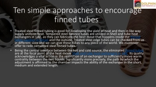 Finned tubes supplier in Oman