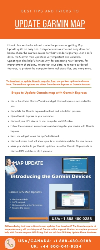 Best Tips and Tricks to Update Garmin Maps