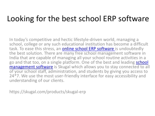 Looking for the best school ERP software