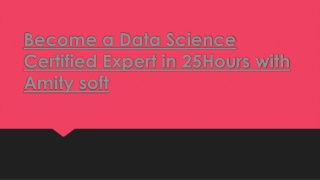 Career Opportunity in Data Science Online Training Chennai