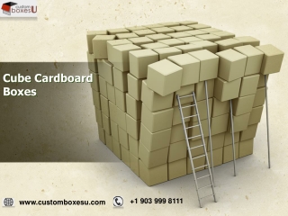 Cube cardboard boxes for Packaging Make Your Own