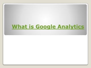 what is google analytics