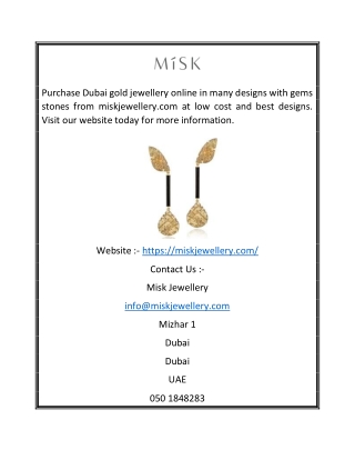 dubai gold jewellery | miskjewellery.com