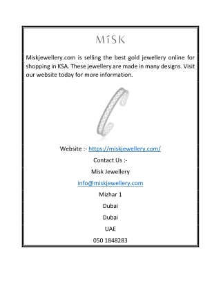 online gold shopping in ksa | miskjewellery.com