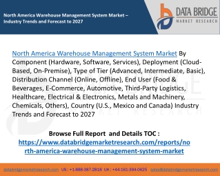 North America Warehouse Management System Market Research Report And Predictive Business Strategy