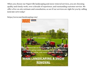 Naperville Landscaping, Drainage Services | Ware Landscaping