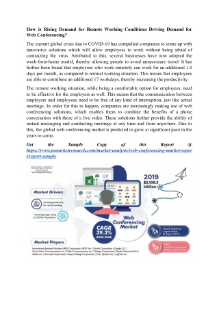 Web Conferencing Market To Witness Explosive 39.3% CAGR during 2020–2030