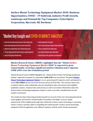 Surface Mount Technology Equipment Market