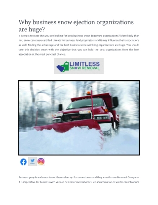 Snow Removal Richmond | Snowlimitless.com