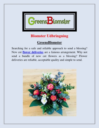 Blomster Udbringning | GreensBlomster