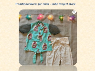 Traditional Dress for Child - Indie Project Store