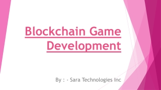 Blockchain Game Development