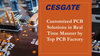 Customized PCB Solutions in Real Time Manner by Top PCB Factory