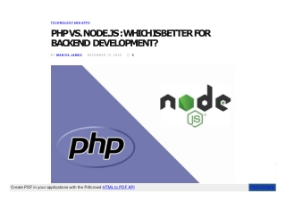 PHP vs Node.js : Which is Better | Detailed Comparison | Infographic