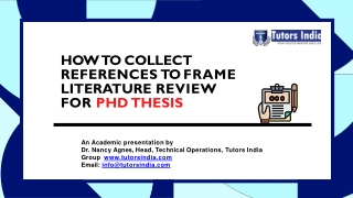 PhD thesis reference collection