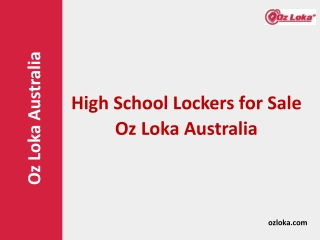 High School Lockers for Sale -Oz Loka Australia