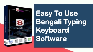 Easy To Use Bengali Typing Keyboard Software