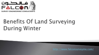 Benefits Of Land Surveying During Winter