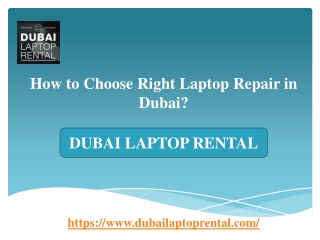 How to Choose Right Laptop Repair in Dubai?