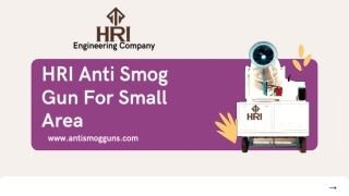 HRI Anti Smog Gun For Small Area