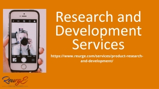 Research and development services