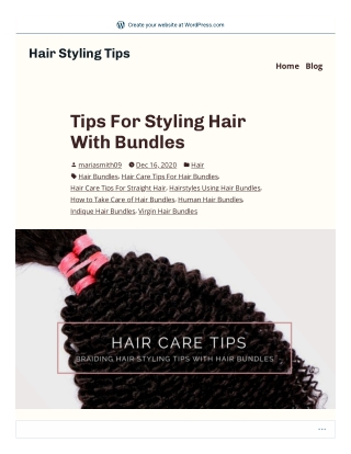 Tips For Styling Hair With Bundles
