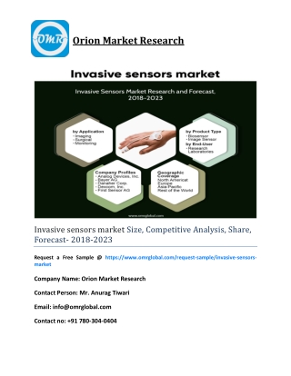 Invasive sensors market Size, Competitive Analysis, Share, Forecast- 2018-2023
