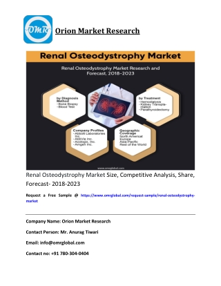Renal Osteodystrophy Market Size, Competitive Analysis, Share, Forecast- 2018-2023