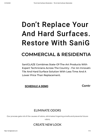 Get a perfect solution for tile and grout restoration