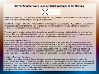 3D Printing Software uses Artificial Intelligence for Nesting