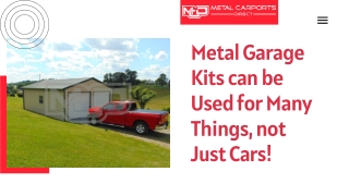 Metal Garage Kits can be Used for Many Things, not Just Vehicles