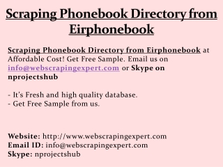 Scraping Phonebook Directory from Eirphonebook