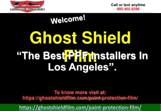 PPF Installer in Ventura County-GhostShieldFilm