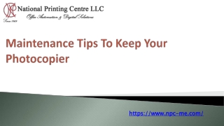 Maintenance Tips To Keep Your Photocopier