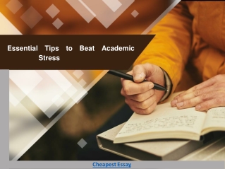 Essential Tips to Beat Academic Stress
